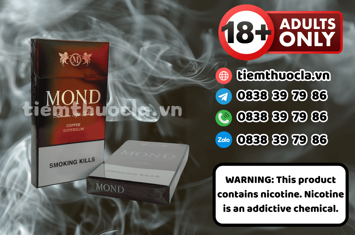 Thuốc lá Ngoại Mond Coffee Super Slim