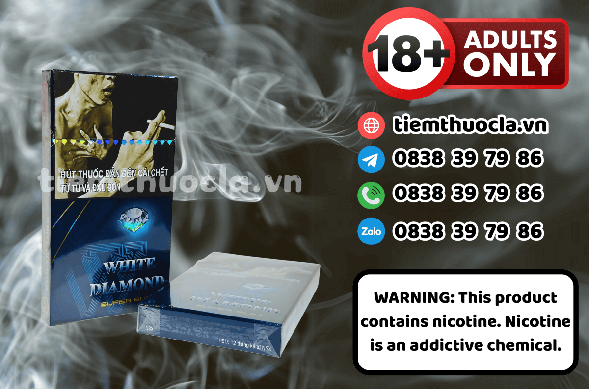 Thuốc lá White Diamond Super Slim