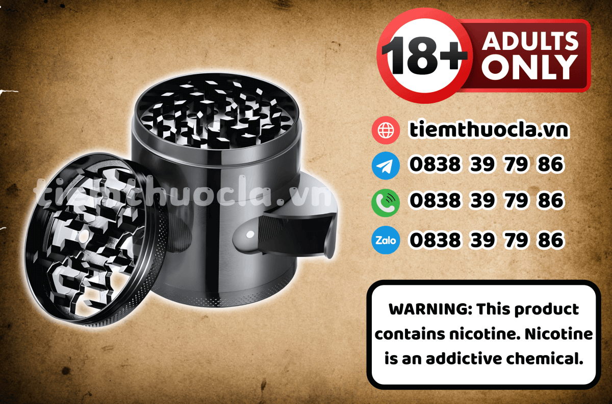 Grinder Máy xay thuốc lá 3 tầng STG-001