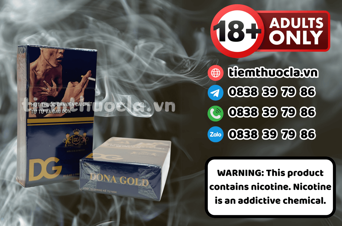 Thuốc lá Dona Gold DG Special Limited - Thuốc lá chính hãng Cần Thơ, mua online giá rẻ tại Tiệm Thuốc Lá