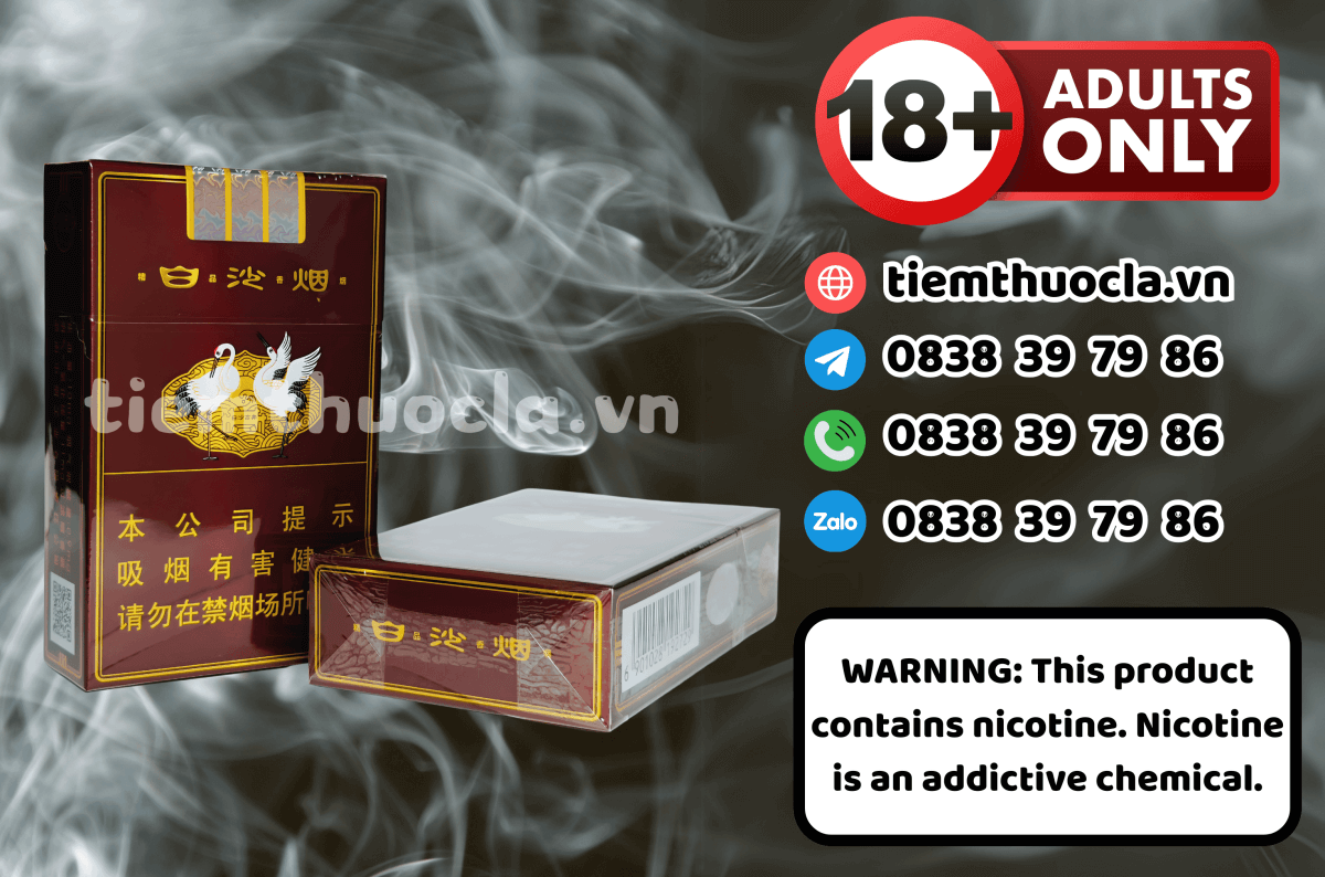 Thuốc lá Ngoại Baisha - Thuốc lá chính hãng Cần Thơ, mua online giá rẻ tại Tiệm Thuốc Lá