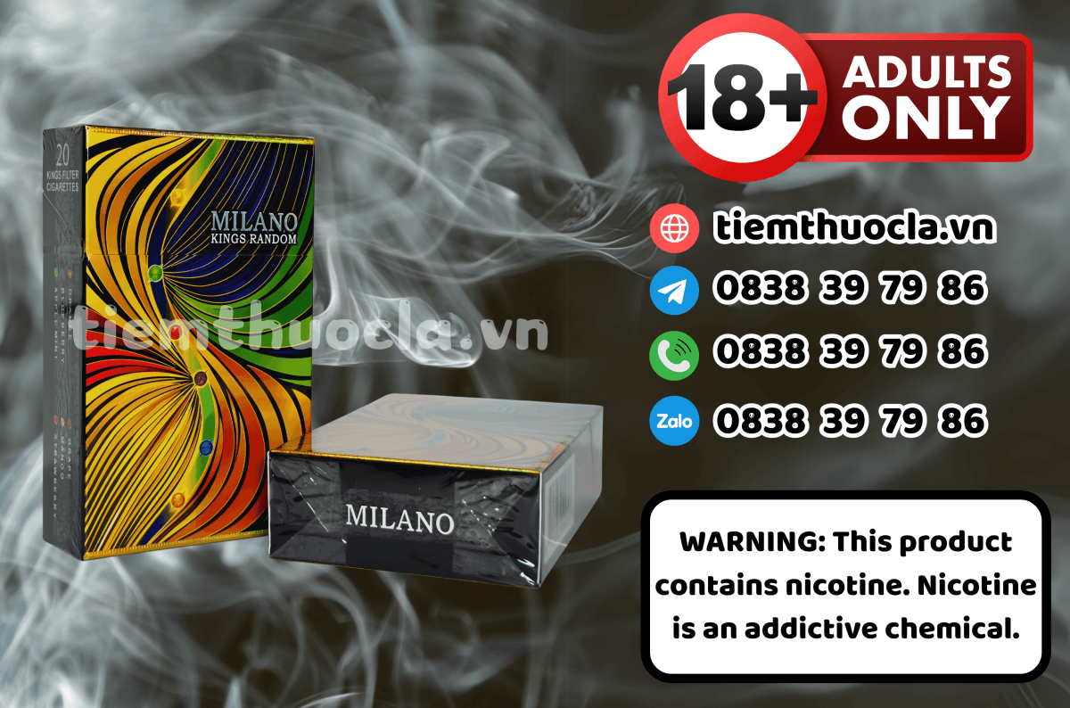 Thuốc lá Ngoại Milano Kings Random - Thuốc lá chính hãng Cần Thơ, mua online giá rẻ tại Tiệm Thuốc Lá