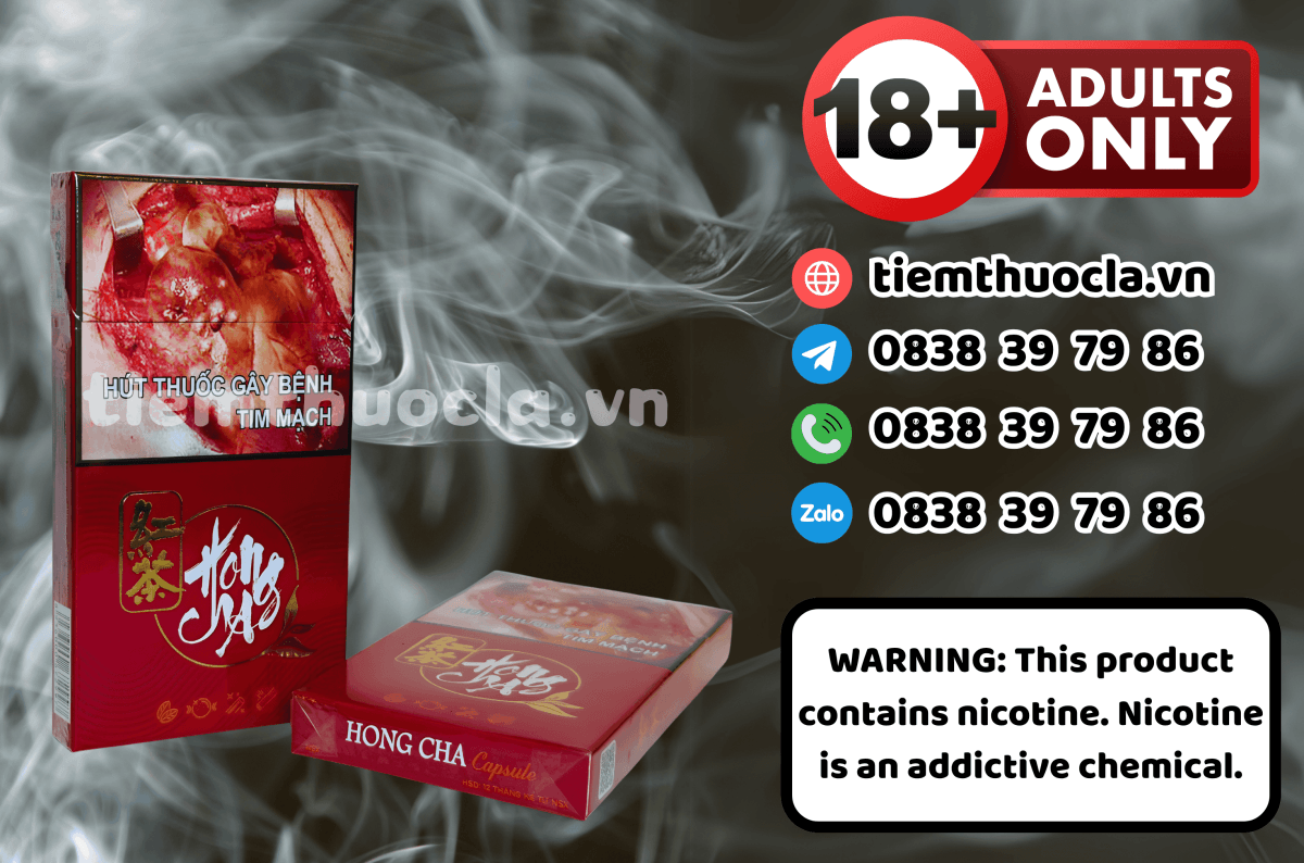 Thuốc lá Hong Cha Capsule - Cigarette (Thuốc lá) chính hãng Cần Thơ, mua online giá rẻ tại Tiệm Thuốc Lá - Hình 1