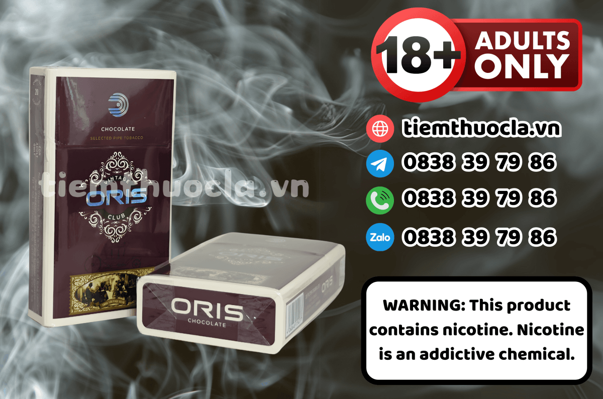 Thuốc lá Ngoại Oris Vintage Club Chocolate - Cigarette (Thuốc lá) chính hãng Cần Thơ, mua online giá rẻ tại Tiệm Thuốc Lá - Hình 1
