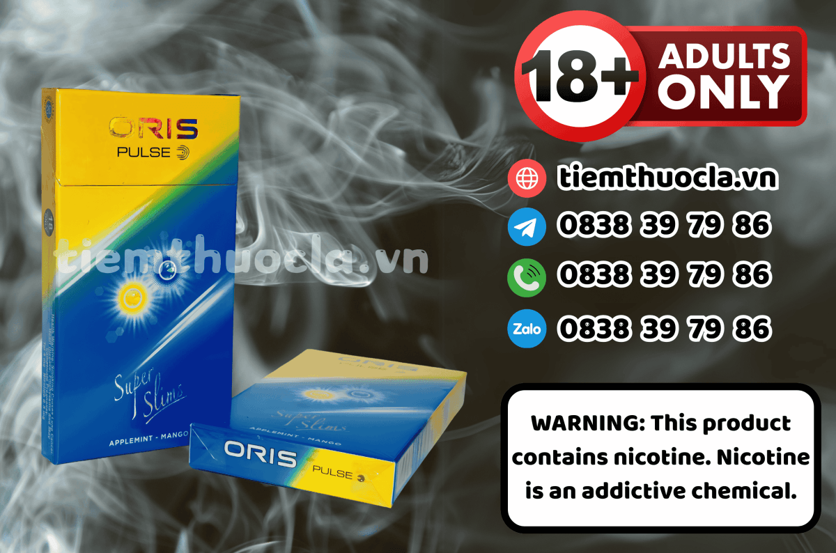 Thuốc lá Ngoại Oris Pulse Apple Mint - Cigarette (Thuốc lá) chính hãng Cần Thơ, mua online giá rẻ tại Tiệm Thuốc Lá - Hình 1