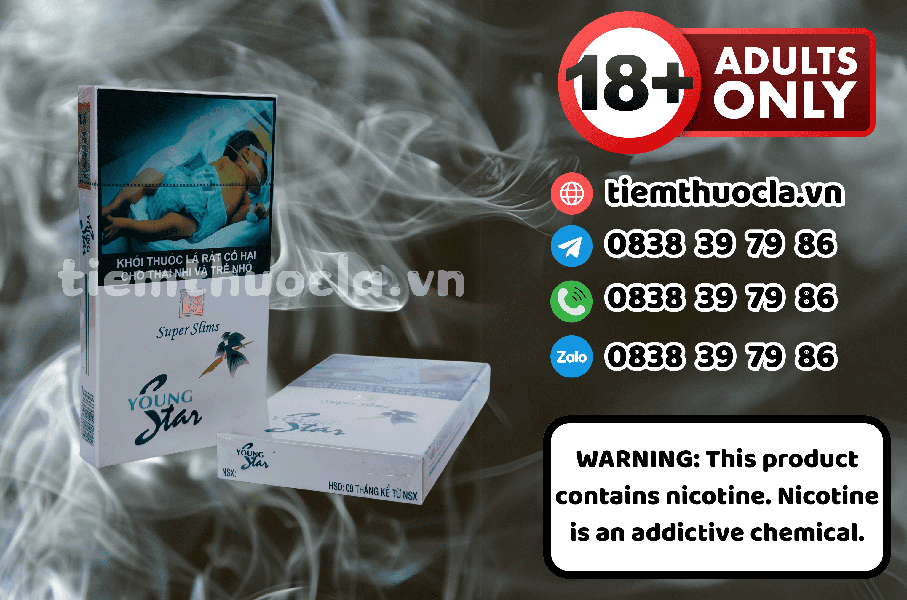 Thuốc lá Young Star - Thuốc lá chính hãng Cần Thơ, mua online giá rẻ tại Tiệm Thuốc Lá