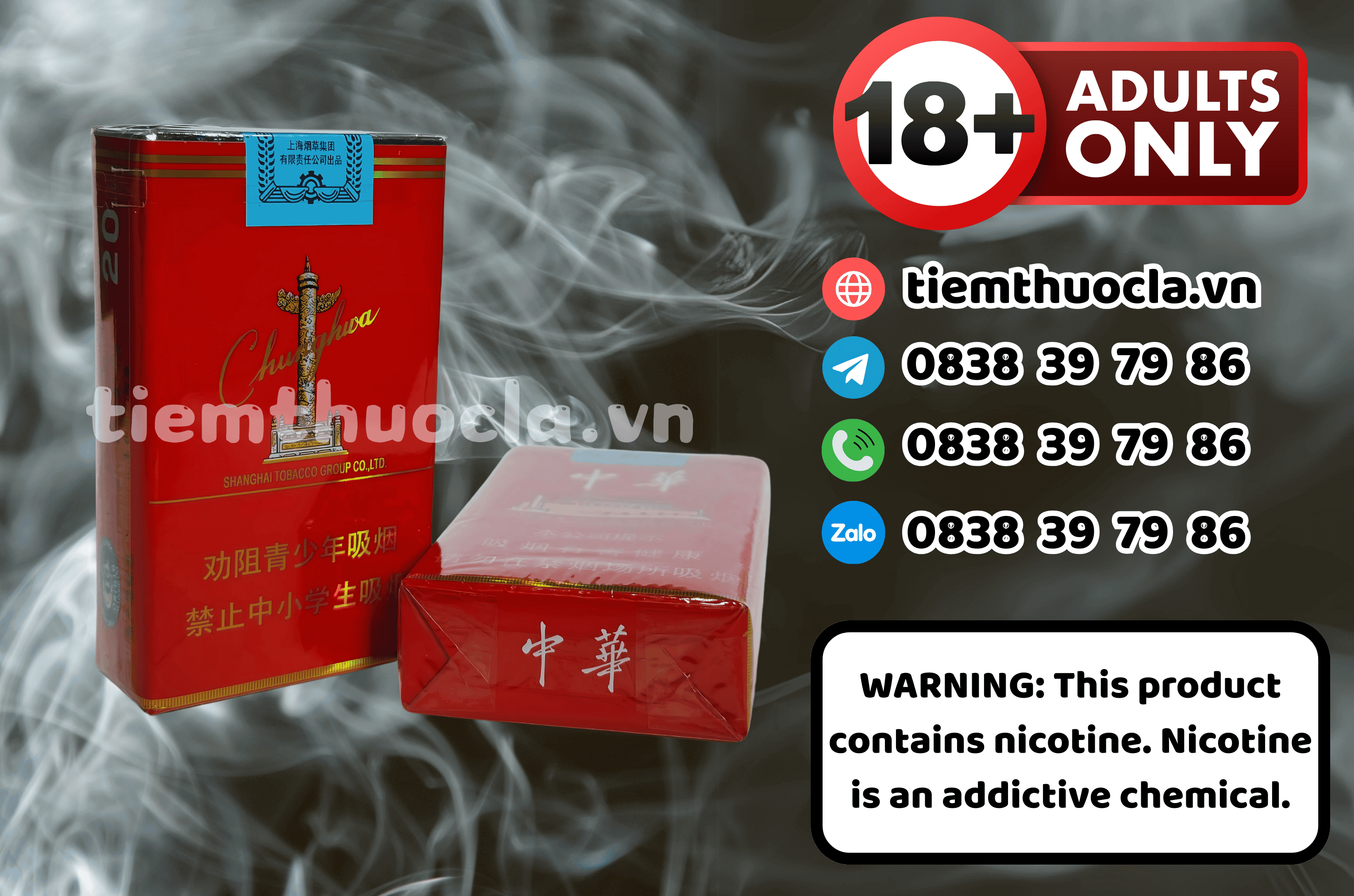 Thuốc lá Ngoại Chunghwa - Thuốc lá chính hãng Cần Thơ, mua online giá rẻ tại Tiệm Thuốc Lá