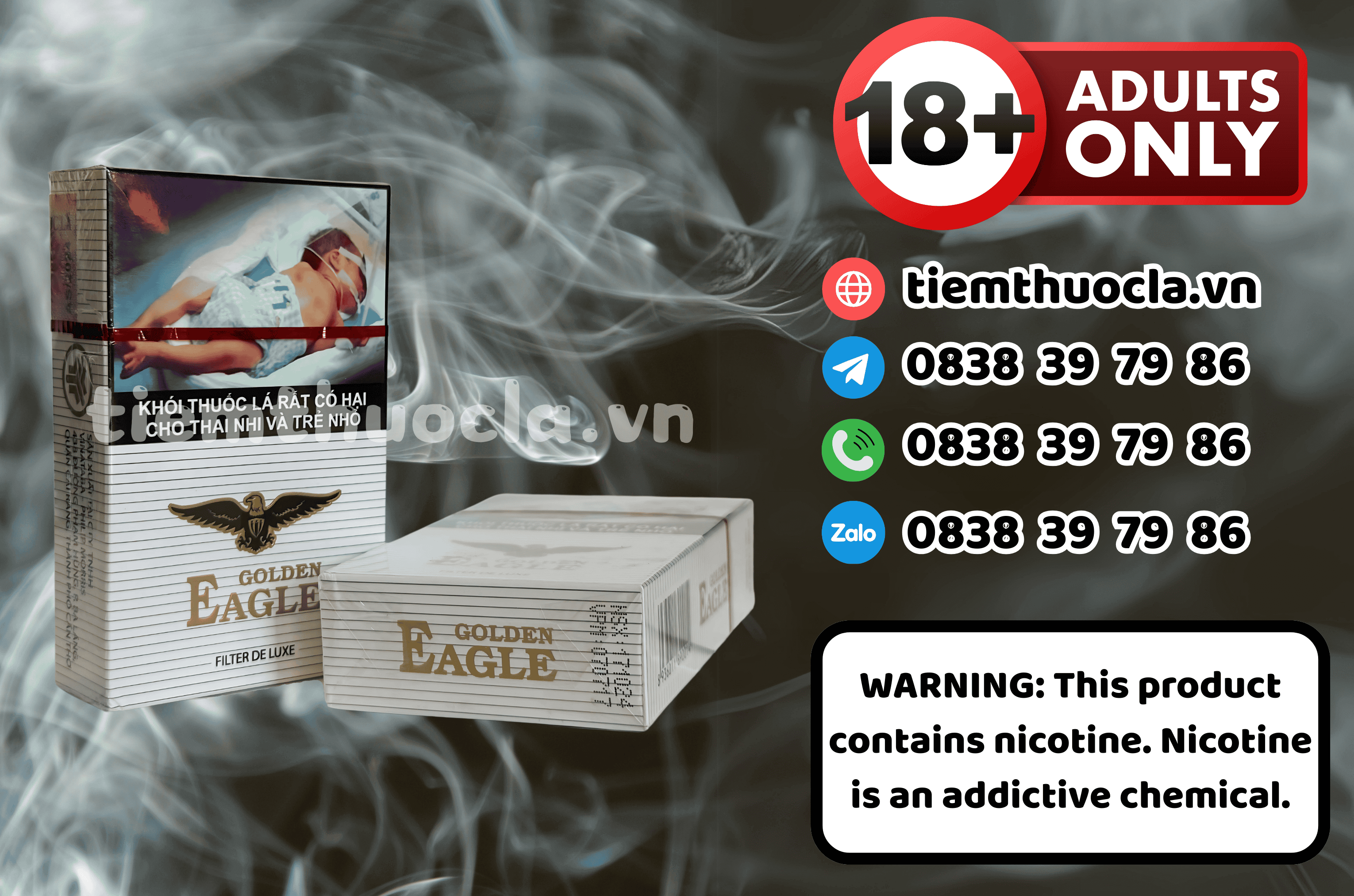 Thuốc lá Golden Eagle - Thuốc lá chính hãng Cần Thơ, mua online giá rẻ tại Tiệm Thuốc Lá