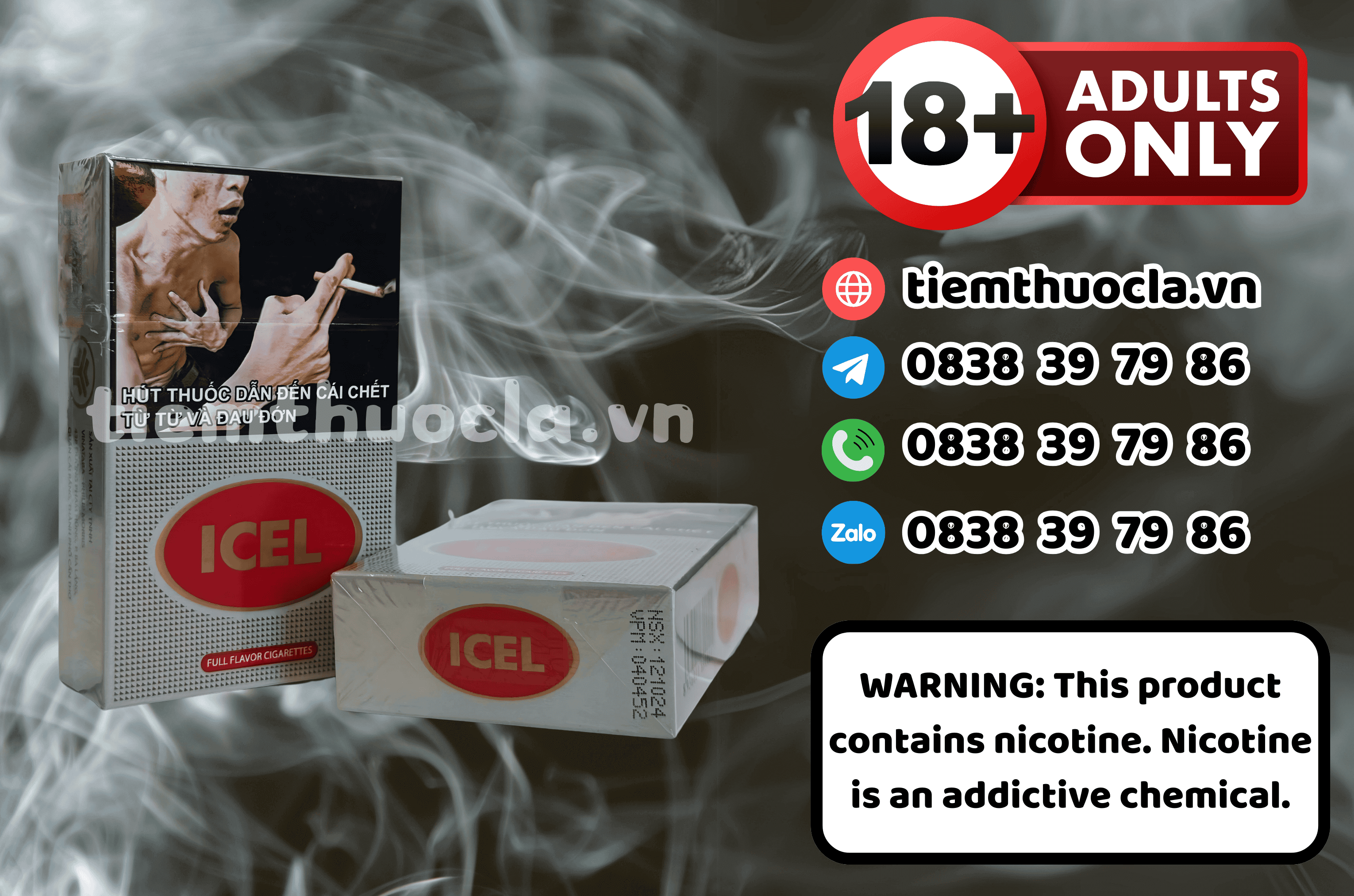Thuốc lá Icel - Thuốc lá chính hãng Cần Thơ, mua online giá rẻ tại Tiệm Thuốc Lá