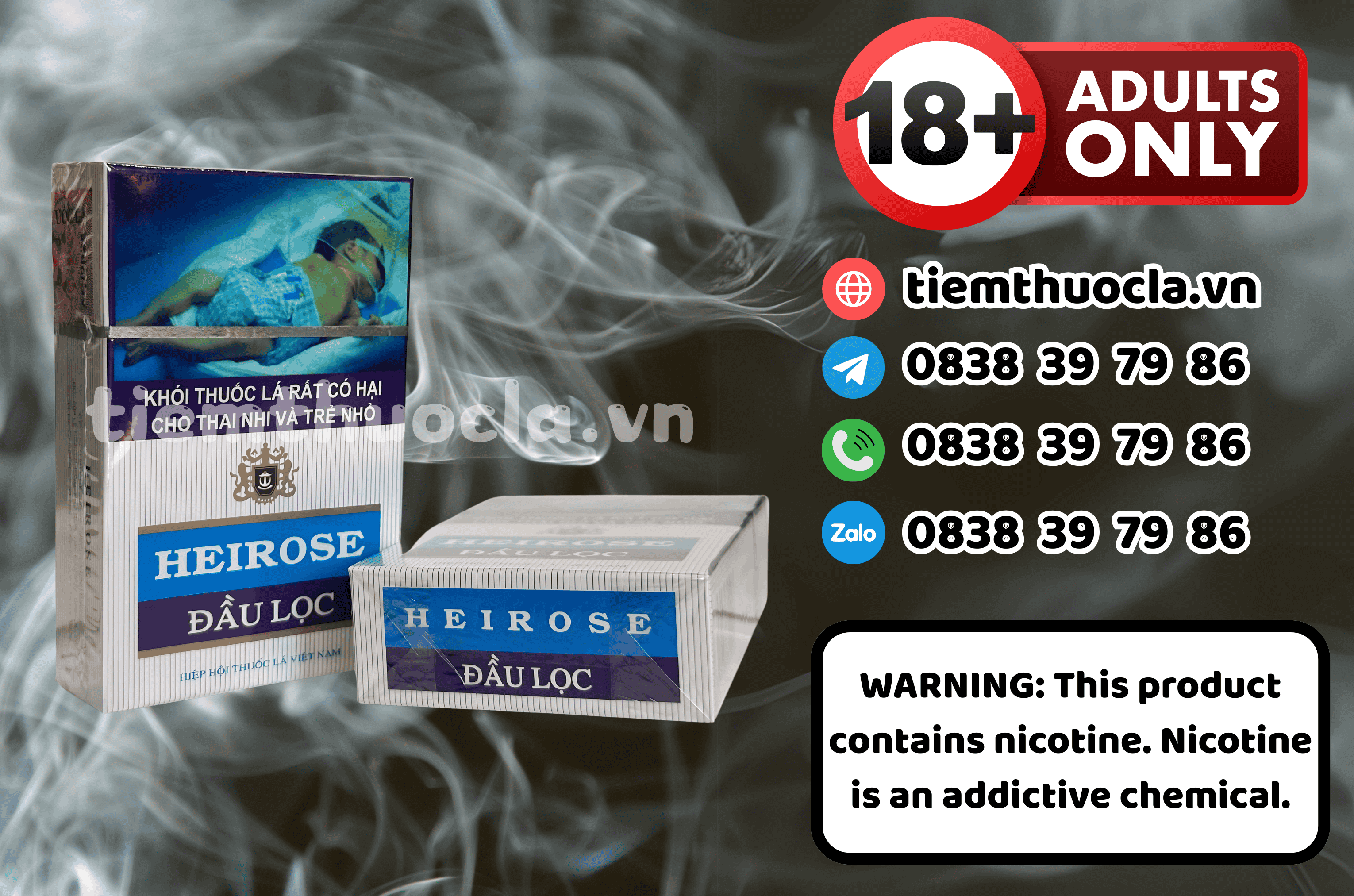 Thuốc lá Heirose - Thuốc lá chính hãng Cần Thơ, mua online giá rẻ tại Tiệm Thuốc Lá