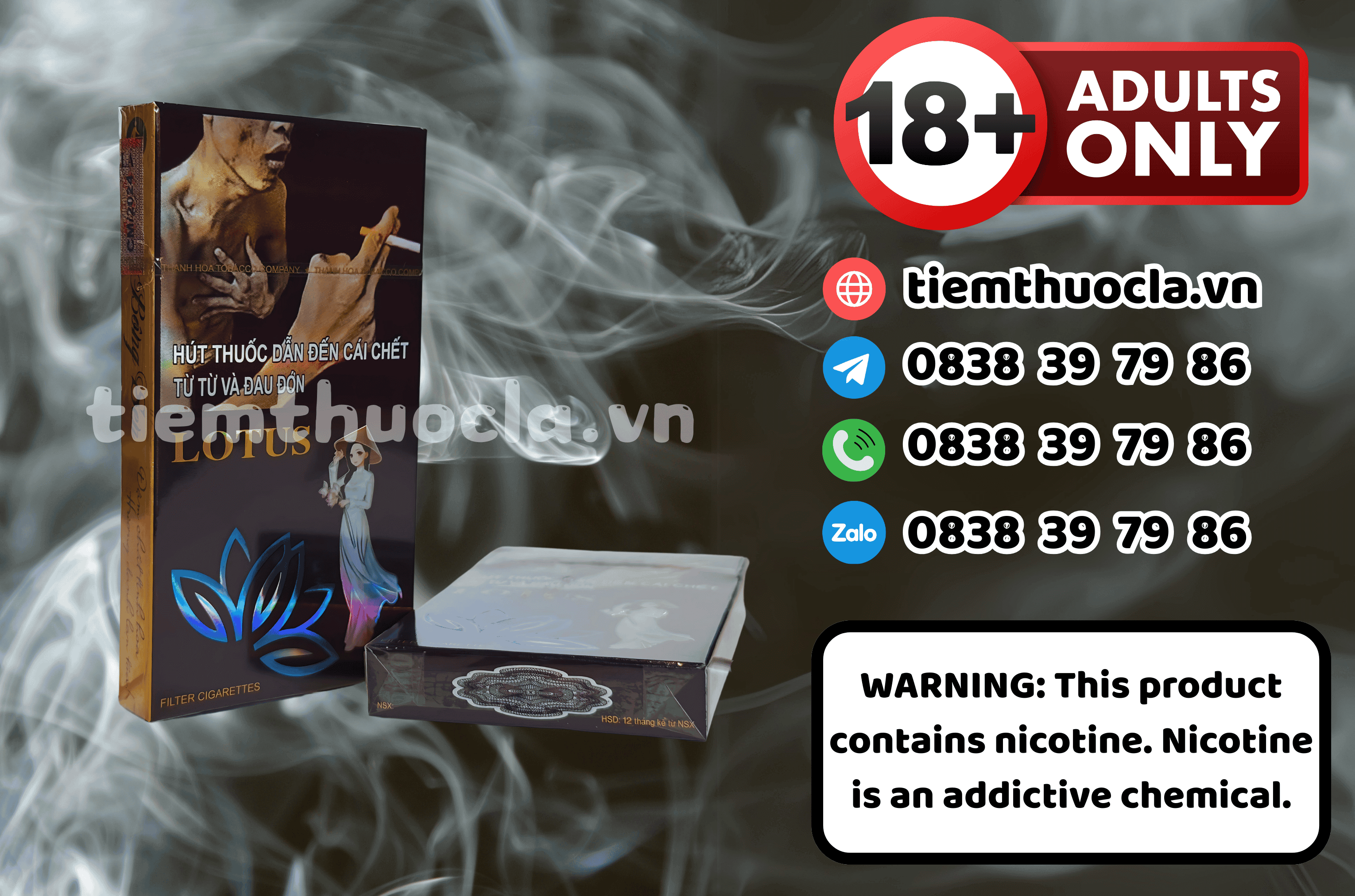 Thuốc lá Lotus Bông Sen Cô Gái - Thuốc lá chính hãng Cần Thơ, mua online giá rẻ tại Tiệm Thuốc Lá