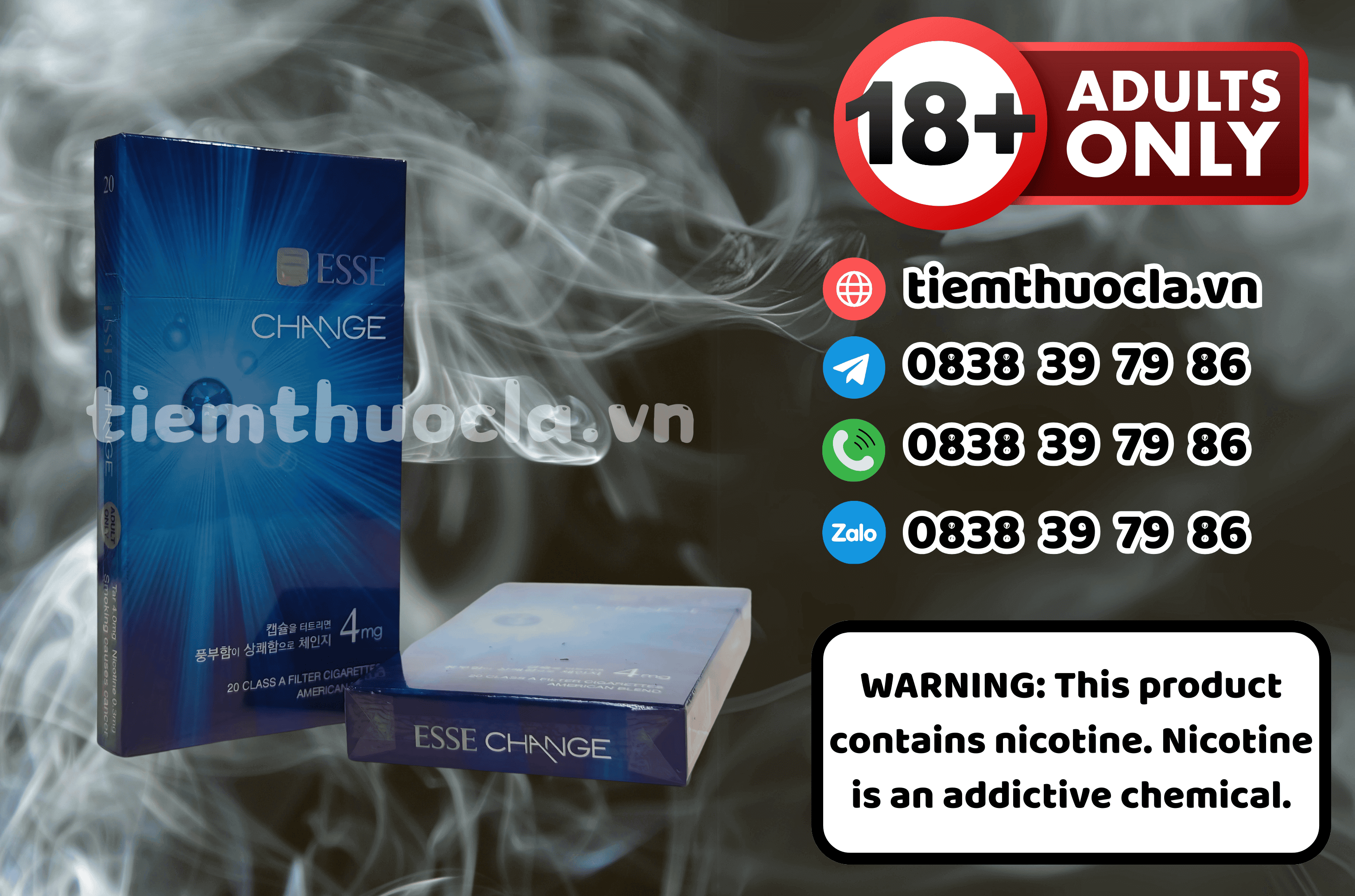 Thuốc lá Ngoại Esse Change - Cigarette (Thuốc lá) chính hãng Cần Thơ, mua online giá rẻ tại Tiệm Thuốc Lá - Hình 1